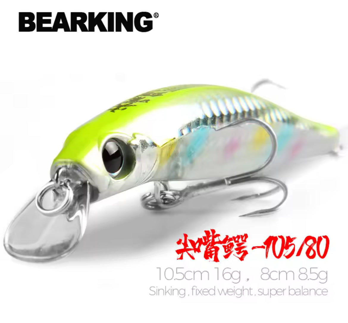 Minnow bearking Bass Slicker M80