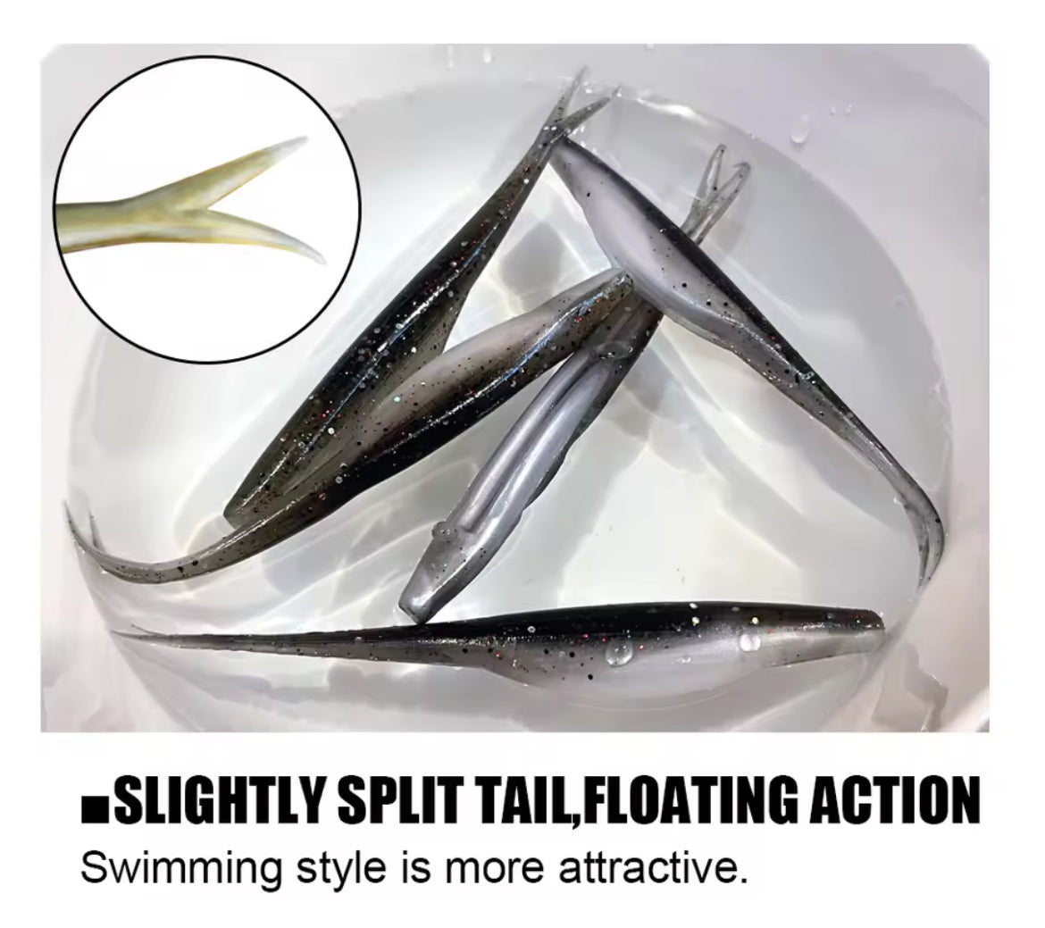 Siliconico TPR Spinpoler Jerk Shad