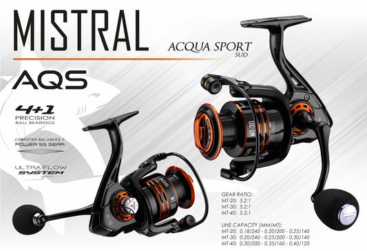 mulinello da spinning AQS Mistral MT-20