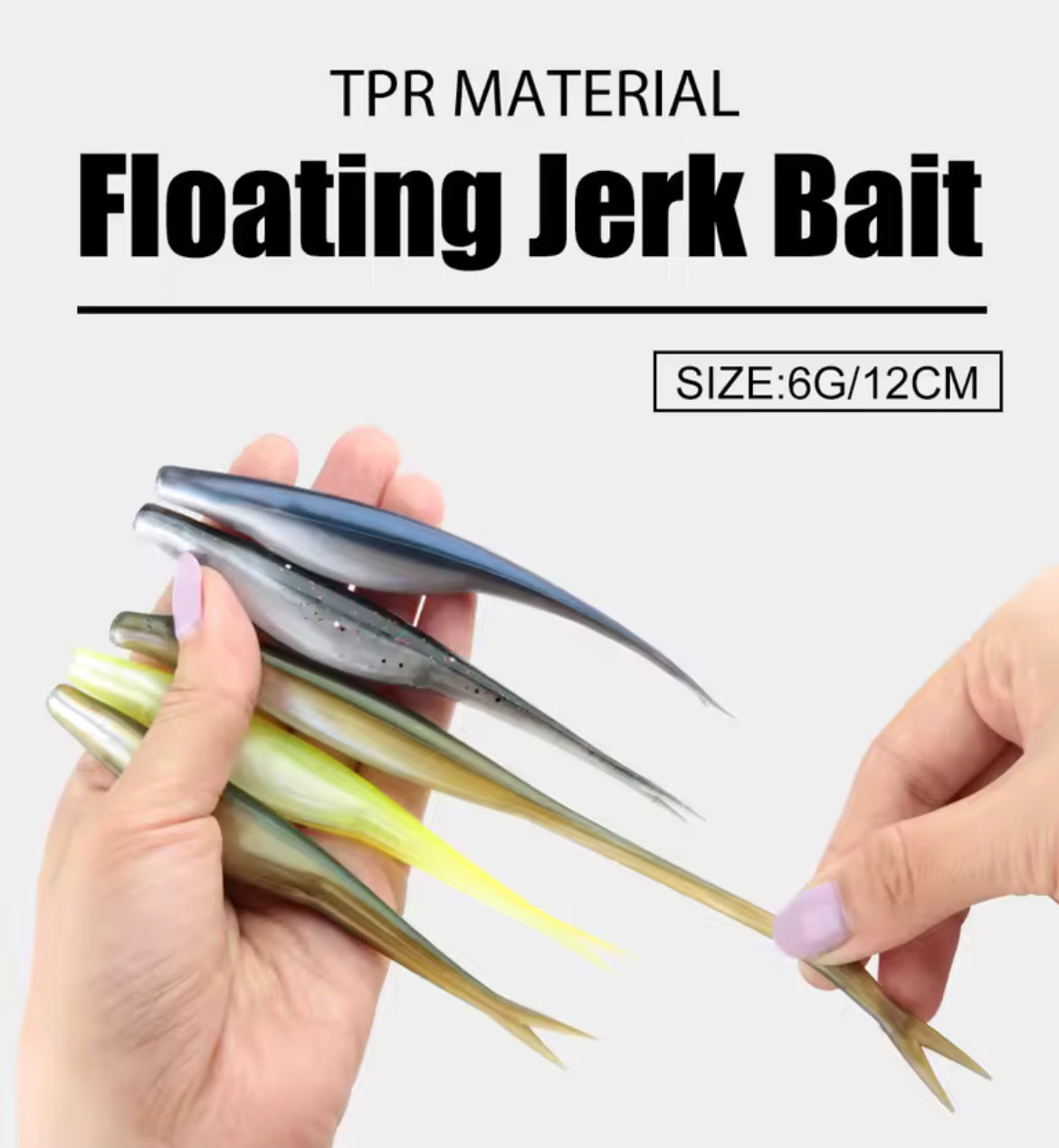 Siliconico TPR Spinpoler Jerk Shad