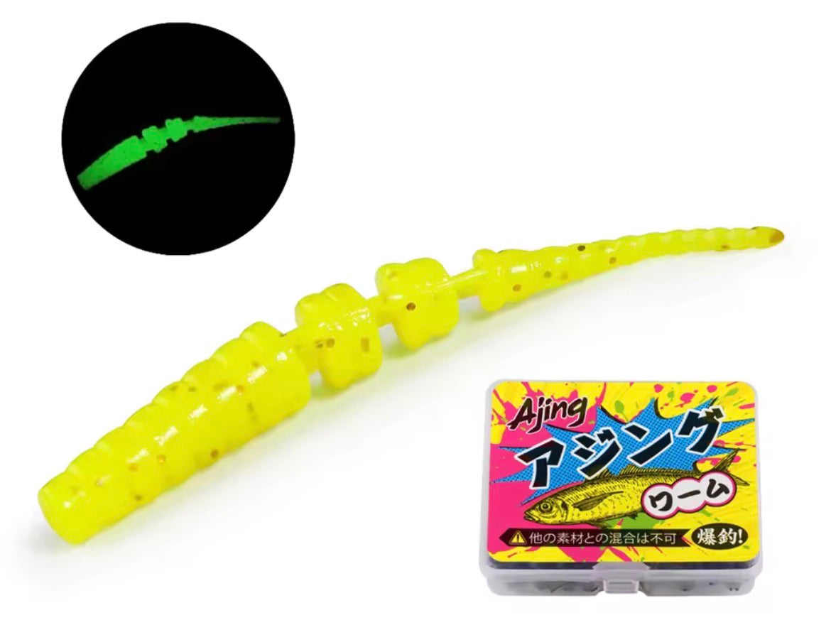 Spinpoler Micro worm Ajing Lure TPR