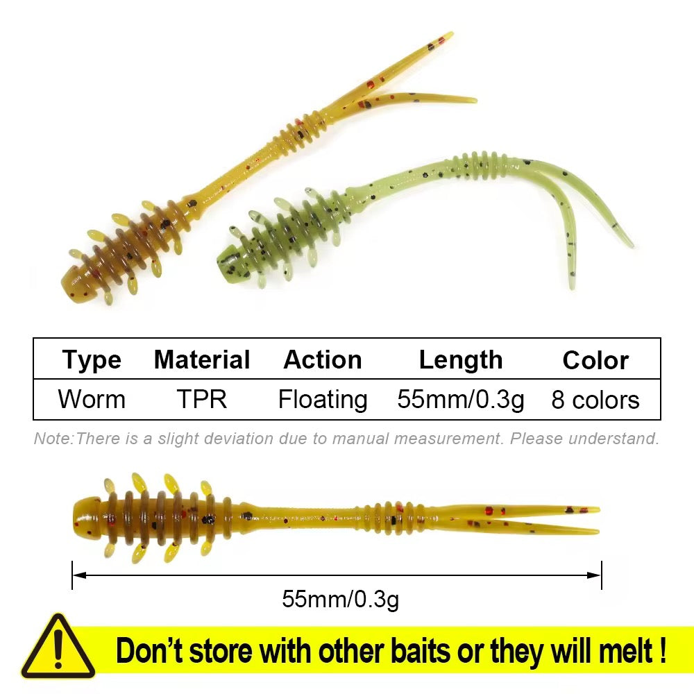 Spinpoler Buoyancy Ajing Worm