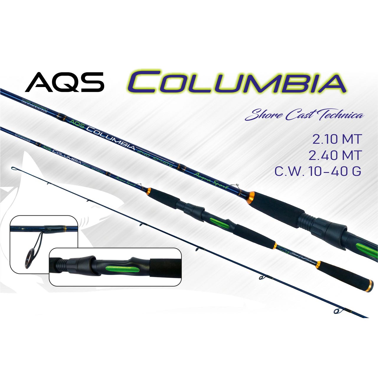 Canna da spinning AQS Columbia  210 10/40