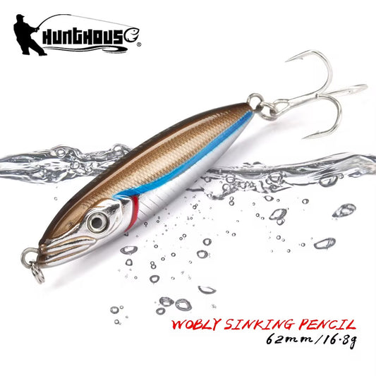 Lipless Hunthouse Wobly Sinking Pencil