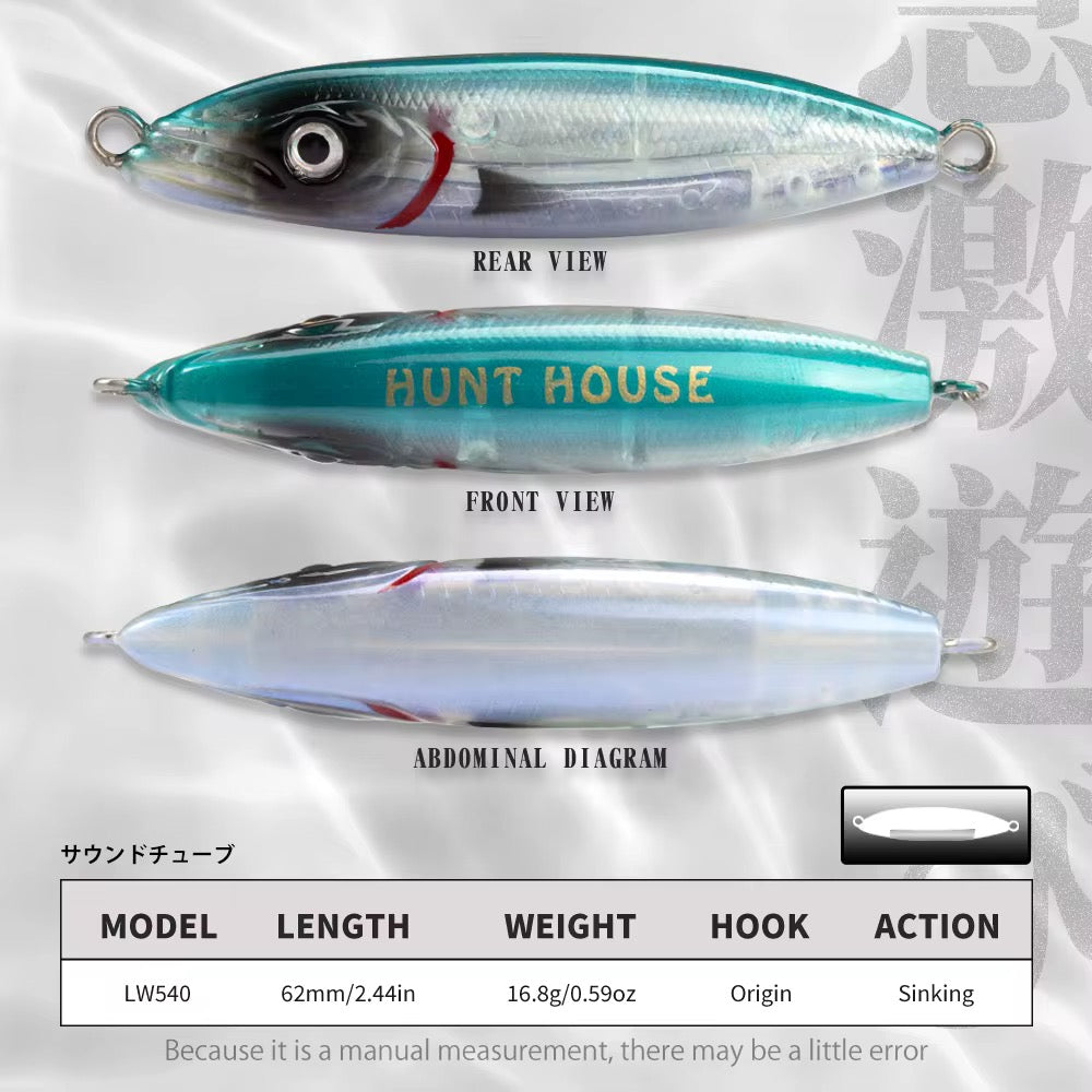 Lipless Hunthouse Wobly Sinking Pencil